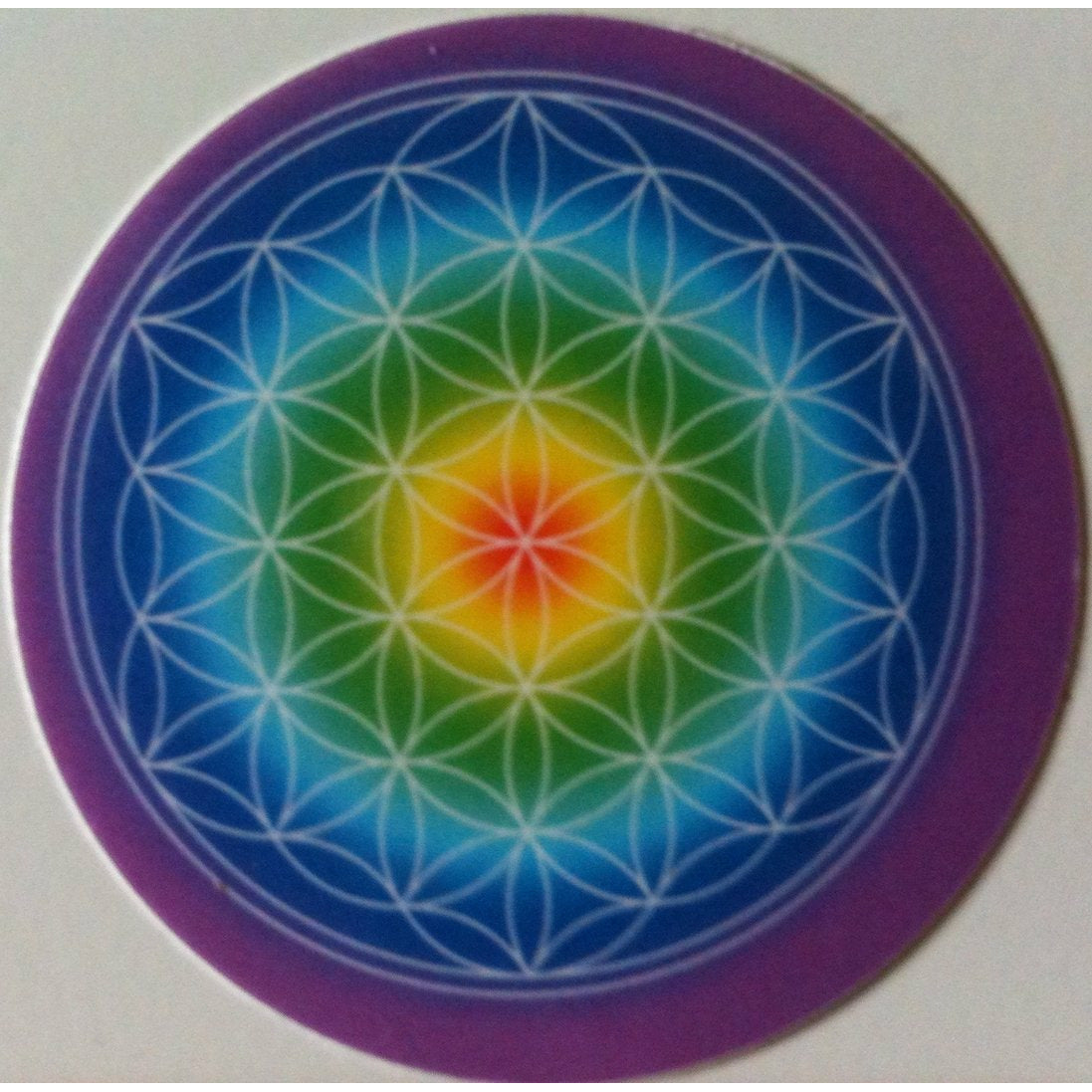 The flower of life in chark colors - beautiful sticker